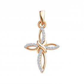 Золотая подвеска TALANT ПД 1067 с цирконием ПД 1067 фото